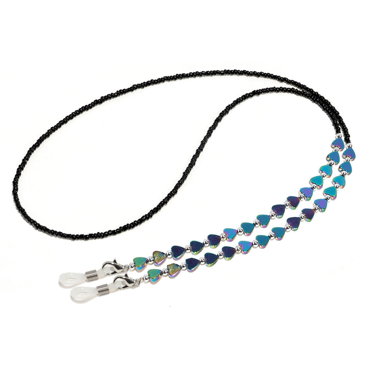 Heart-Shaped Beaded Eyewear Chain Kalsten