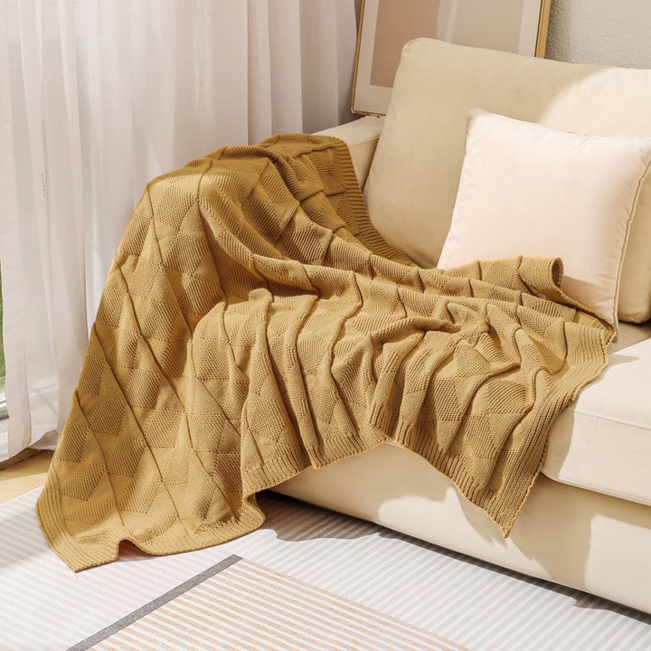 Cozy Knitted Throw Blanket Kalsten
