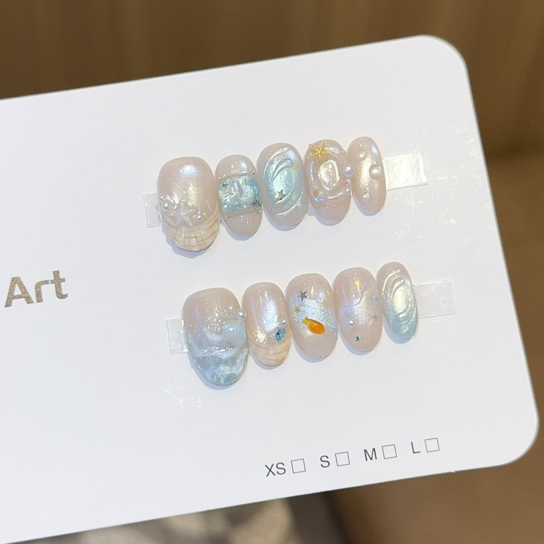 Art Nail Set with Maritime Design Kalsten