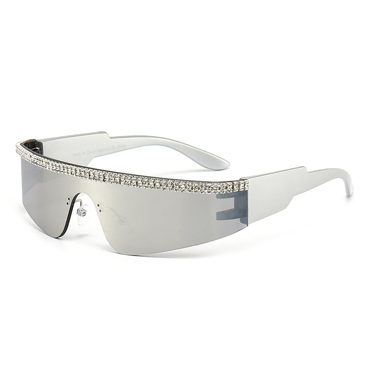 Women's Fashion Glamour Sunglasses with Rhinestone-Embellished Frame Kalsten