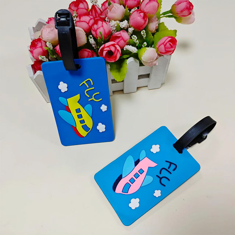 Unisex Travel-Themed Silicone Luggage Tag Kalsten