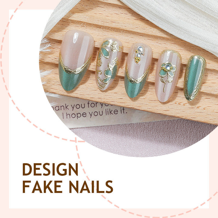 Artificial nail set with elegant gemstones Kalsten