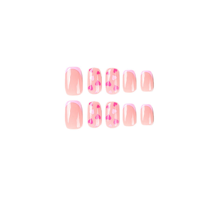 Elegant Nail Art with Heart Motifs Kalsten