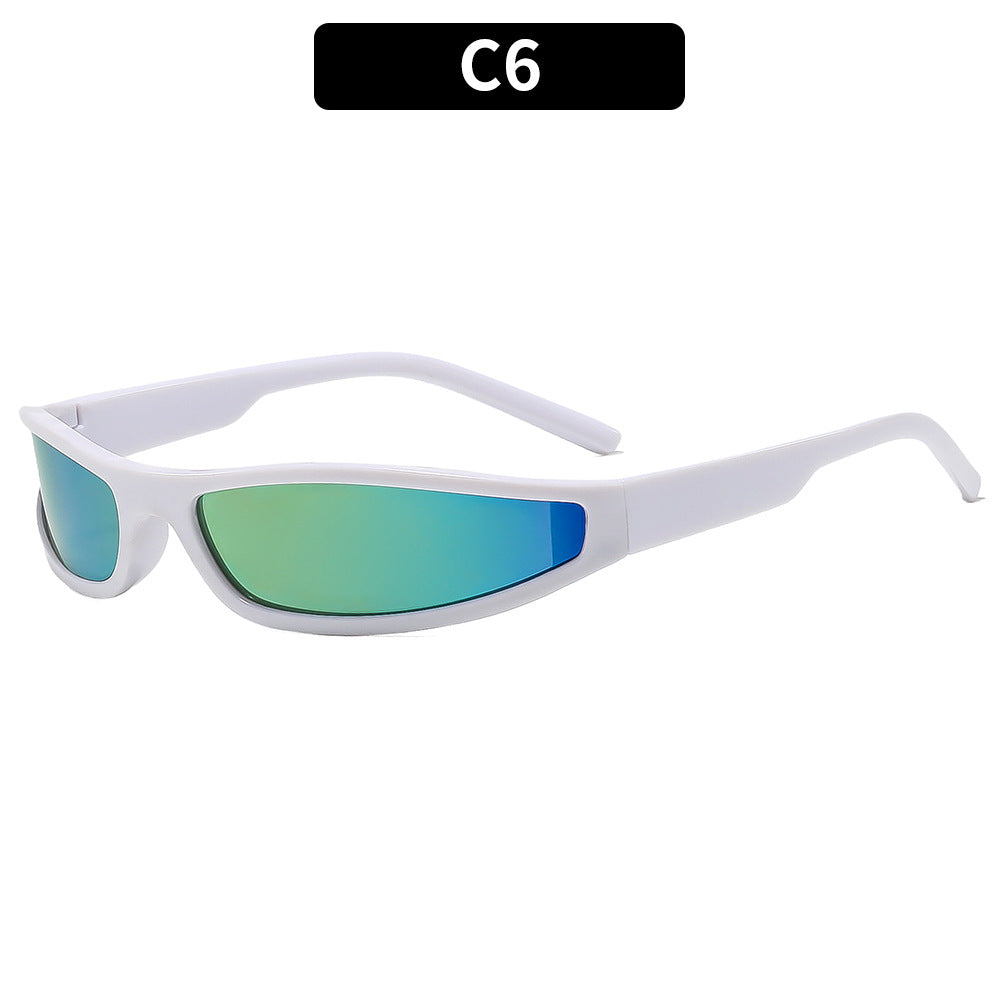 Sporty High-Performance Wrap Sunglasses