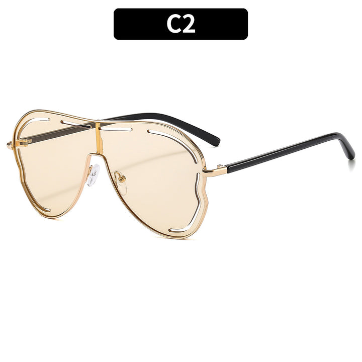 Futuristic Oversized Shield Sunglasses