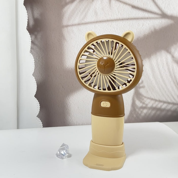 Ladies Portable Hand Fan with Animal Ears Kalsten