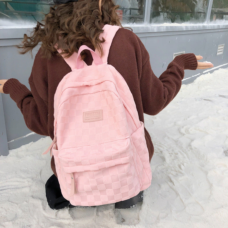 Classic Checked Patterned Backpack Kalsten