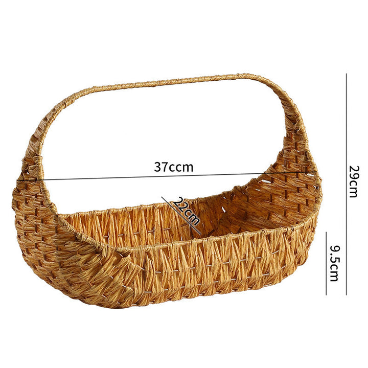 Handcrafted Natural Wicker Carry Basket Kalsten