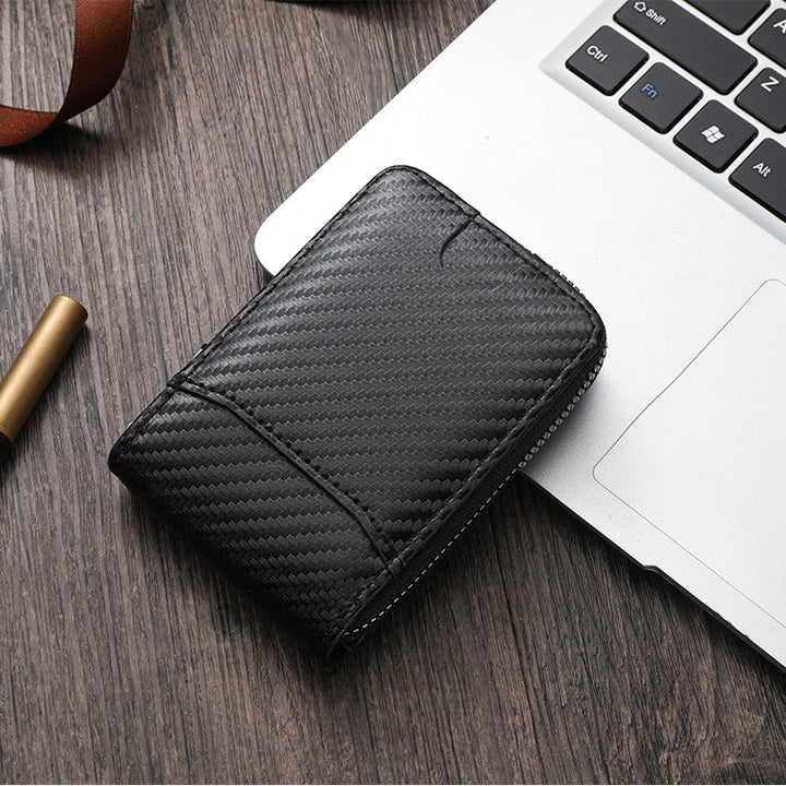 Carbon Fiber Zip-Around Wallet Kalsten
