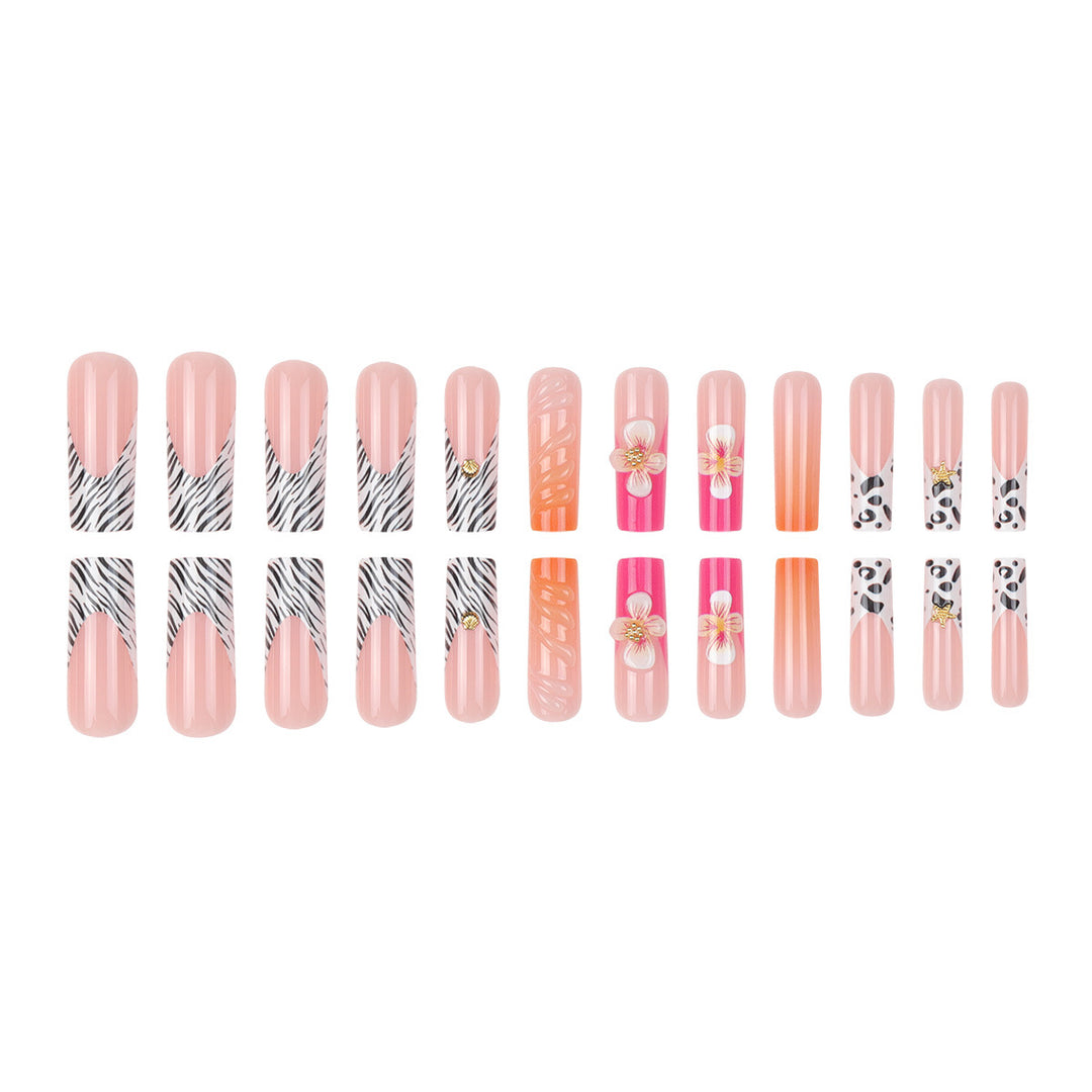 Floral Themed Press-On Nail Extensions Kalsten