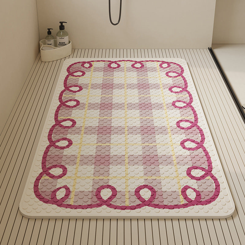 Stylish Textured Bath Mat Kalsten
