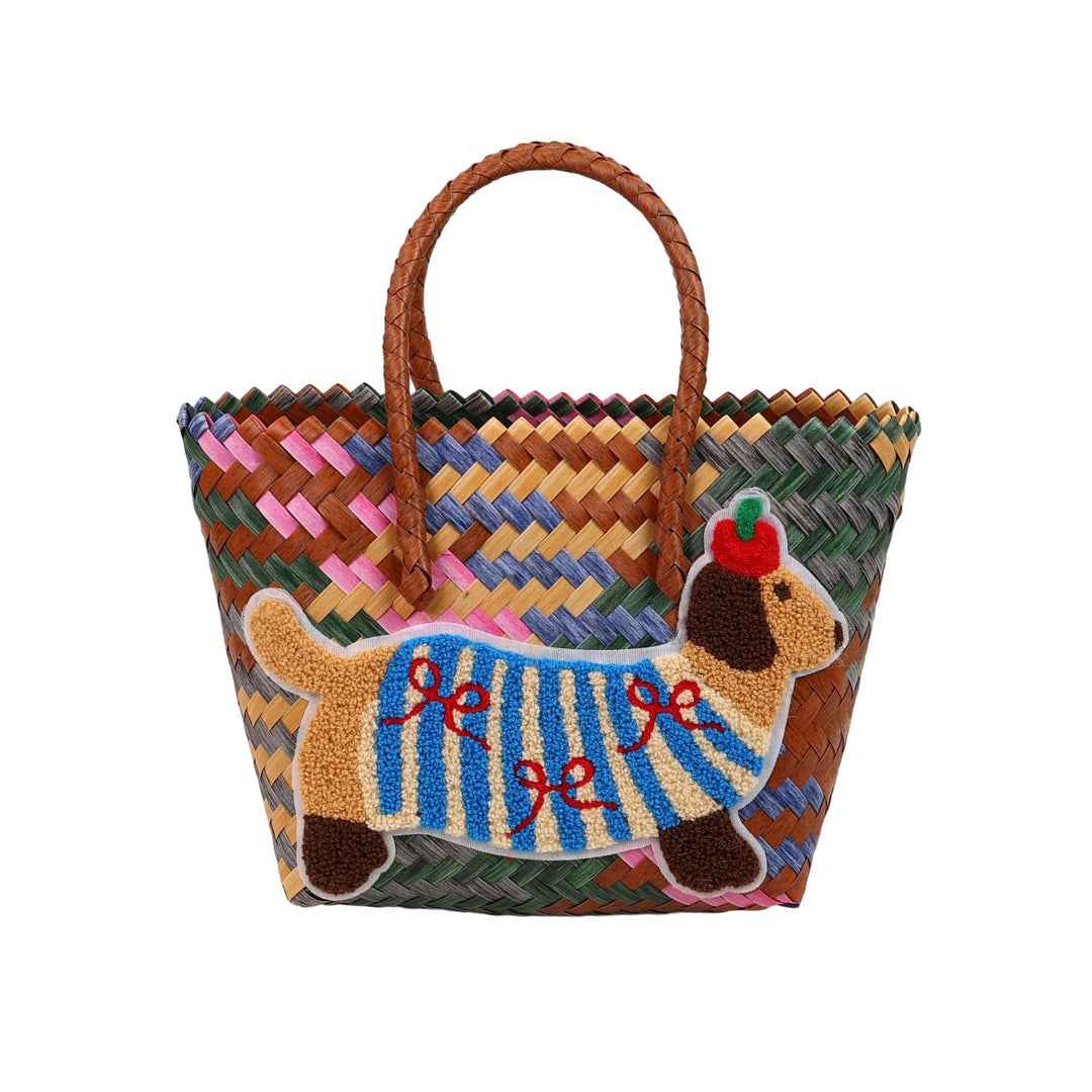 Shoulder bag with playful dog motif Kalsten