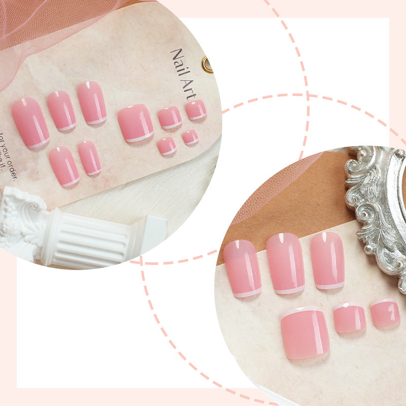 Elegant French Tip Press-On Nails Set Kalsten