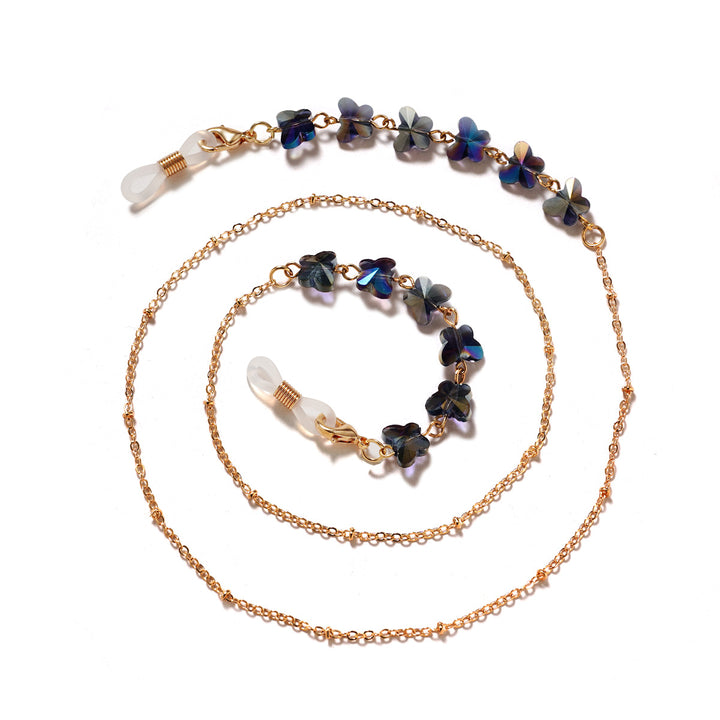 Floral Embellished Eyewear Chain Kalsten