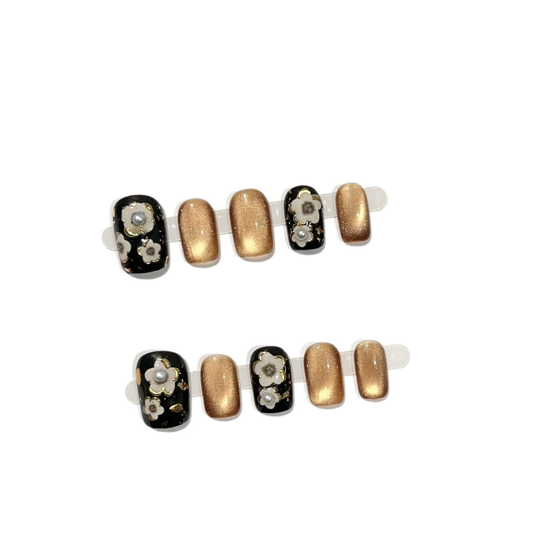 Floral Design Press-On Nails
