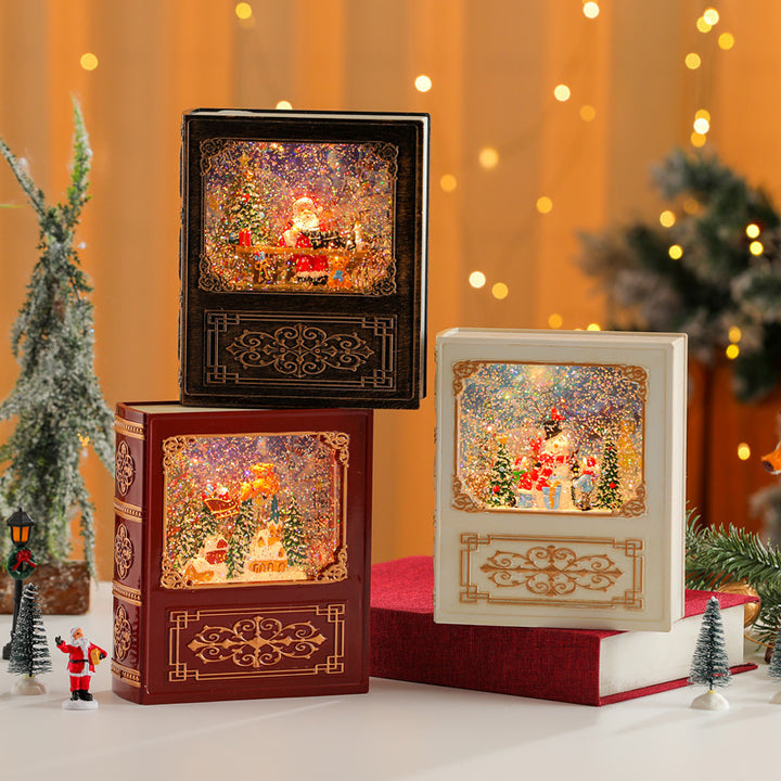 Musical Snow Globe Book Decoration Kalsten