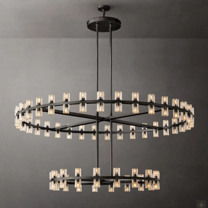 Modern Crystal Circle Chandelier