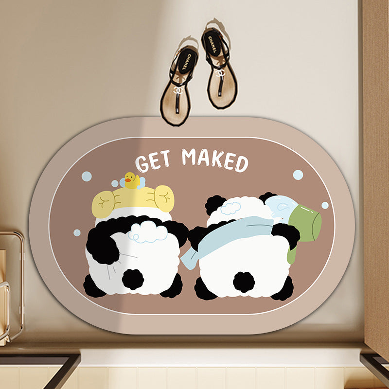Playful Animal-Themed Bath Mat