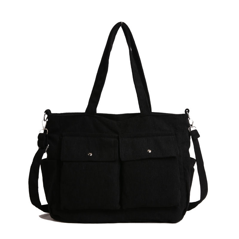 WoSpacious Corduroy Utility Tote Bag Kalsten