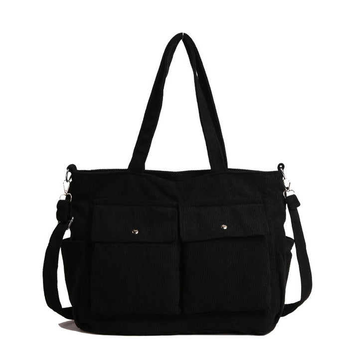 WoSpacious Corduroy Utility Tote Bag Kalsten