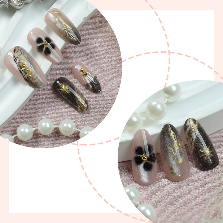 Artificial nail set with elegant floral design Kalsten