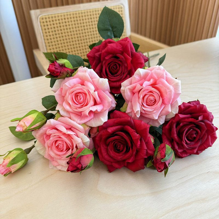 Realistic Artificial Rose Floral Arrangement