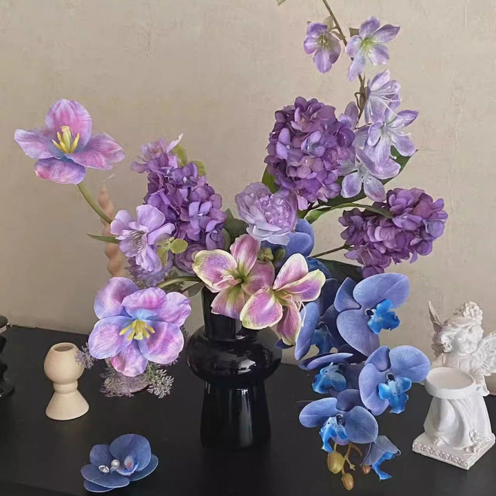 Lifelike Floral Arrangement in Elegant Vase