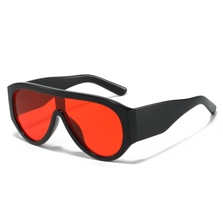 Retro-Inspired Oversized Sun Shield Sunglasses Kalsten