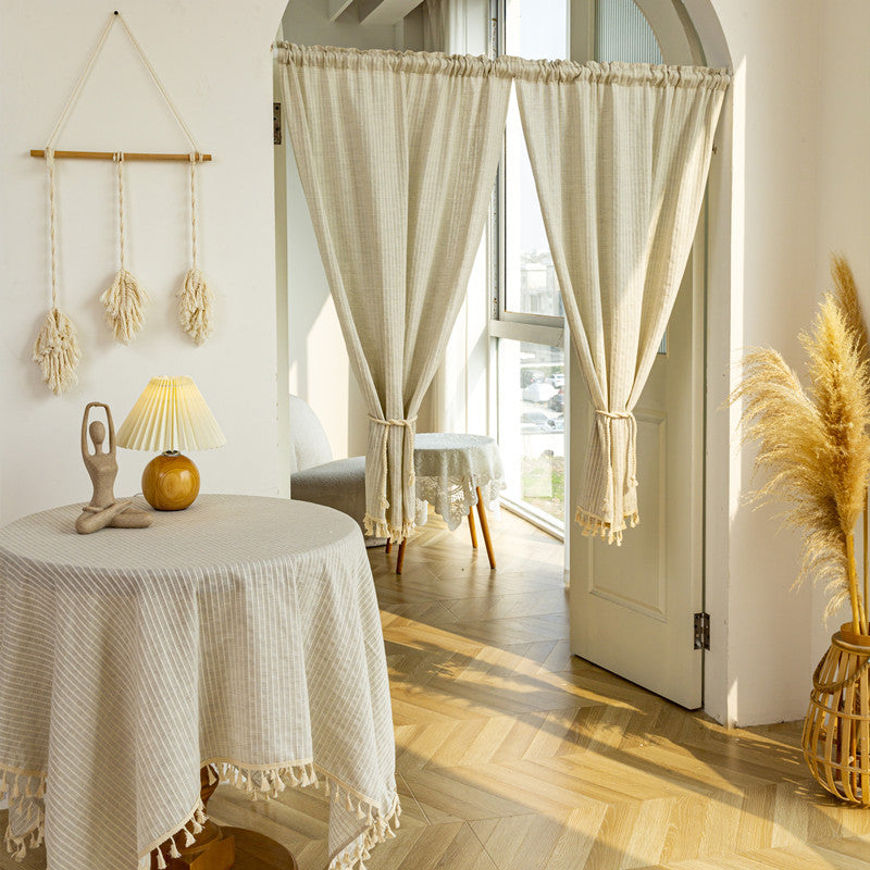 Decorative Striped Tablecloth
