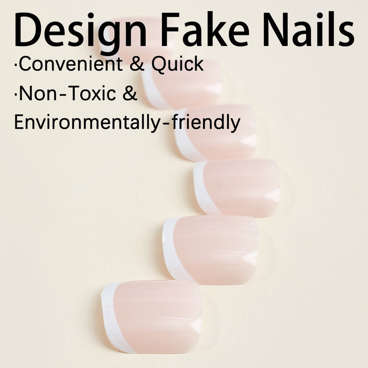 Artificial nail set with flexible nails and caring accessories Kalsten