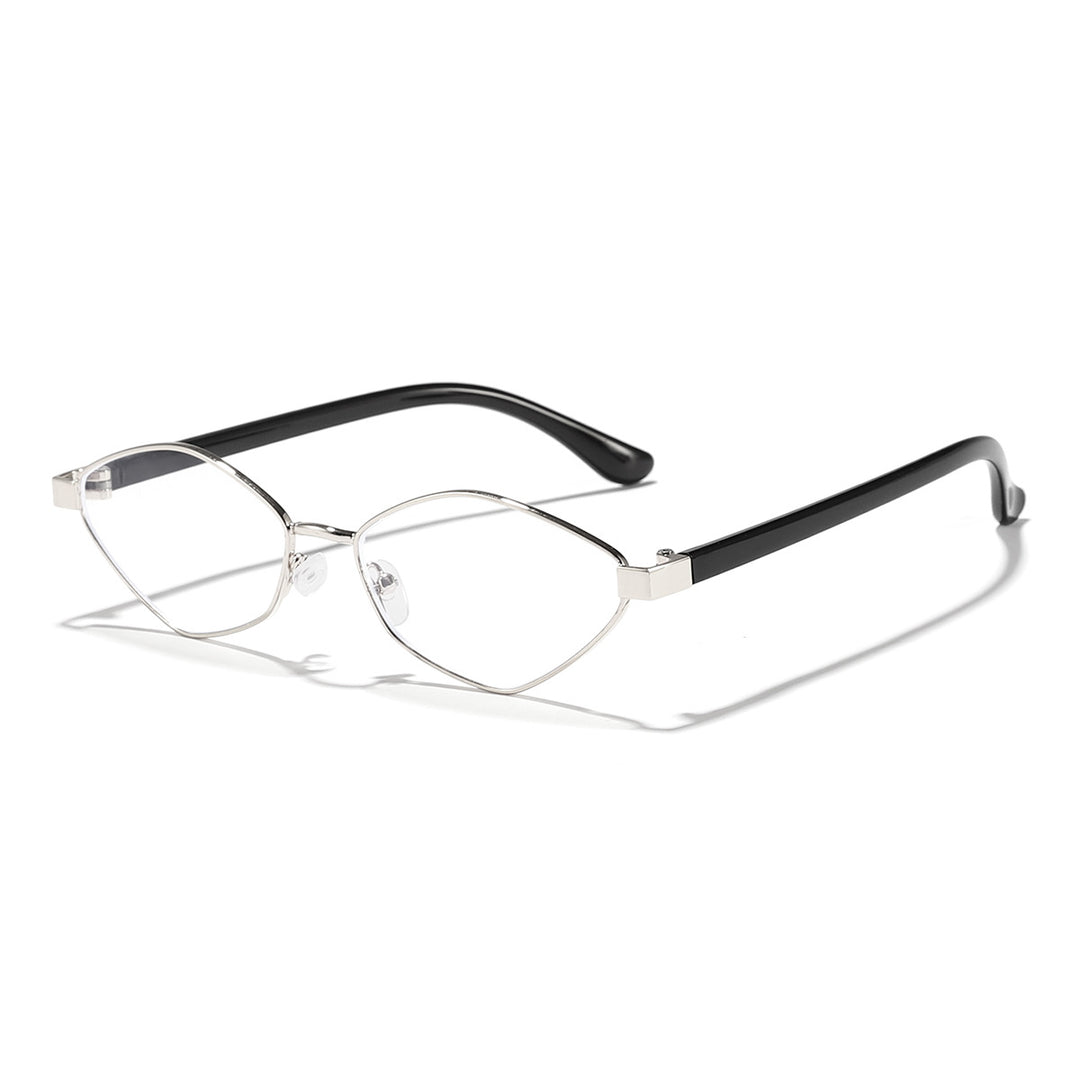 Women's Cat Eye Sunglasses with Brown Lenses and Elegant Metal Frame Kalsten