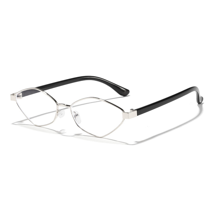 Women's Cat Eye Sunglasses with Brown Lenses and Elegant Metal Frame Kalsten