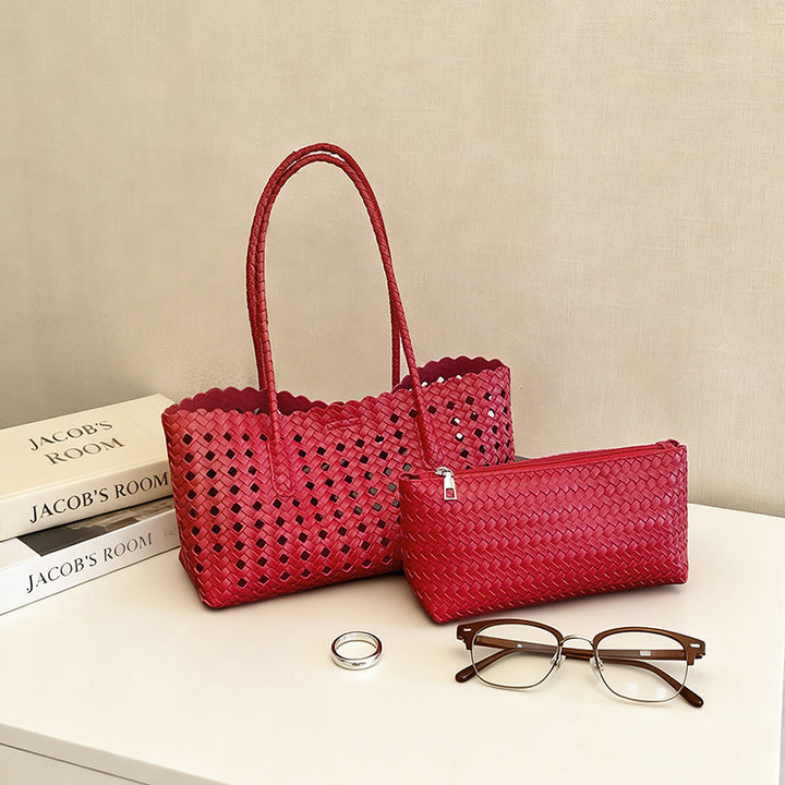 WoHandwoven Straw Market Tote Bag Kalsten