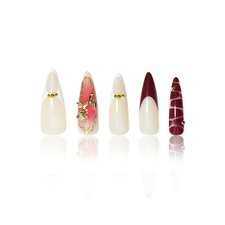 Elegant Decorative Press-On Nail Extensions Kalsten