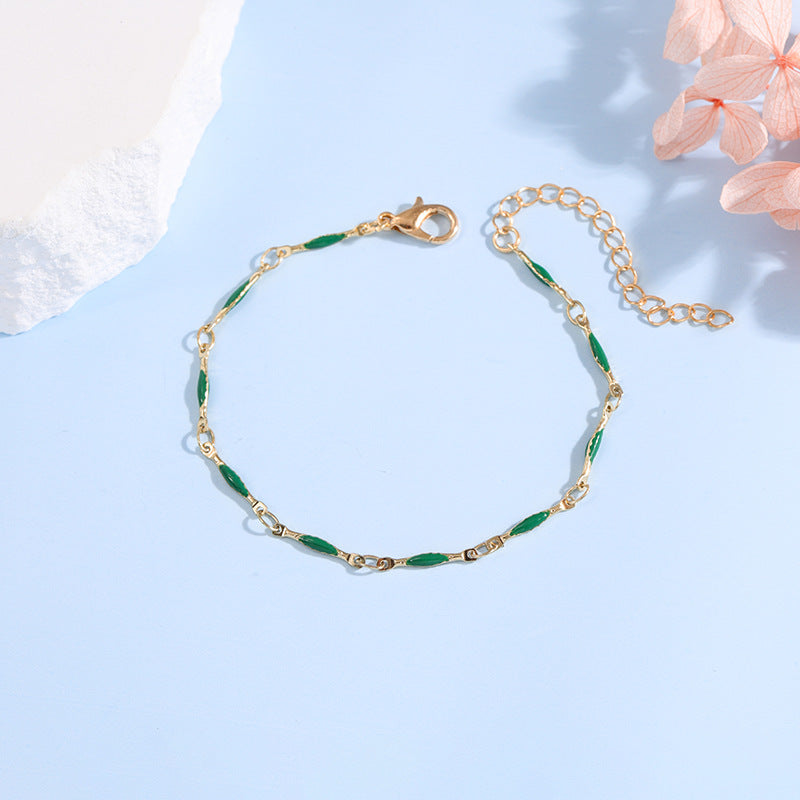 Elegant Adjustable Gemstone Chain Bracelet Kalsten