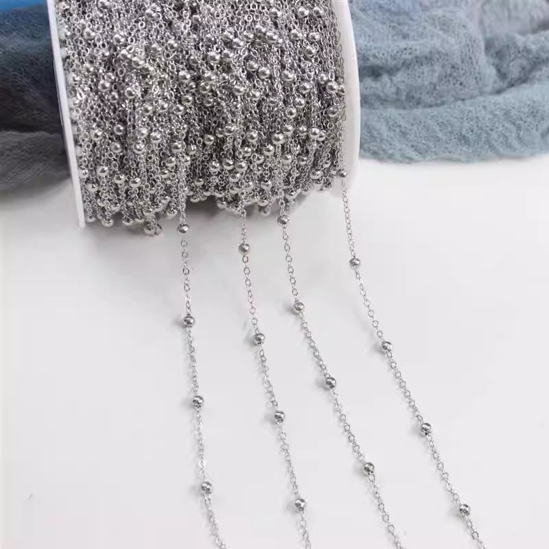 Delicate Beaded Chain Necklace Kalsten
