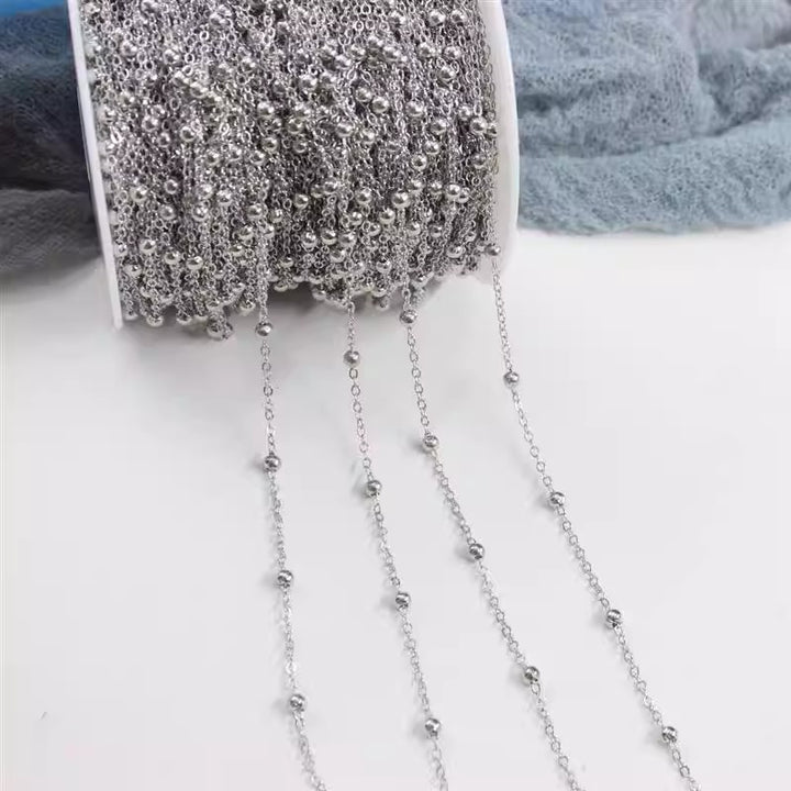 Delicate Beaded Chain Necklace Kalsten