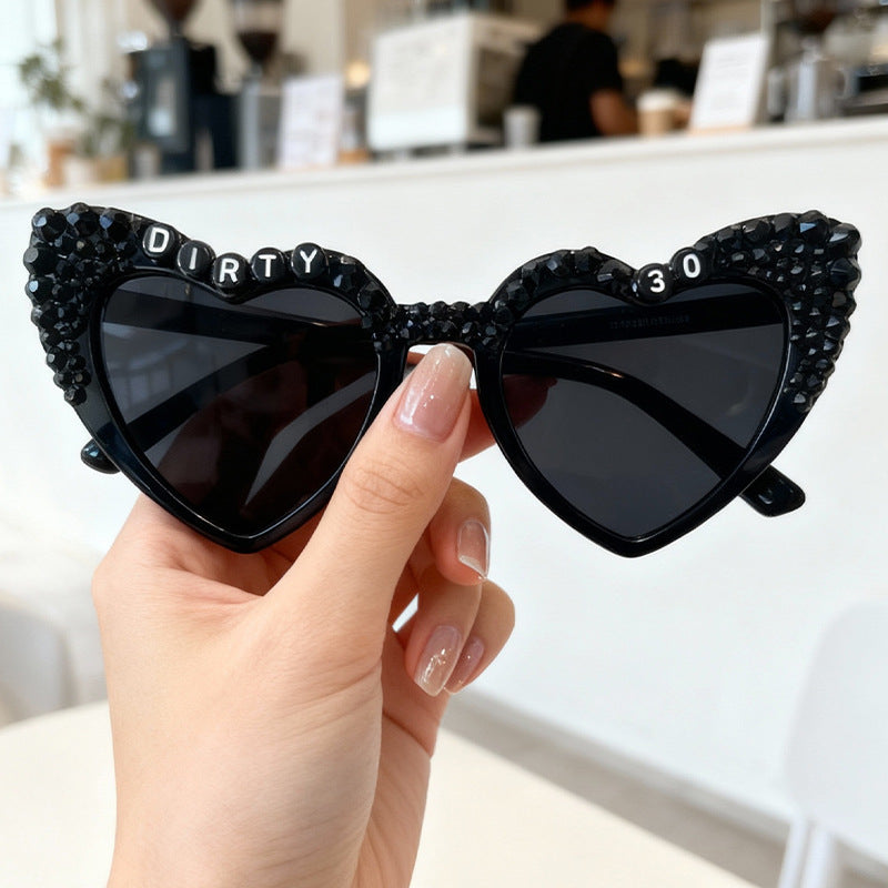 Statement Heart-Frame Sunglasses Kalsten