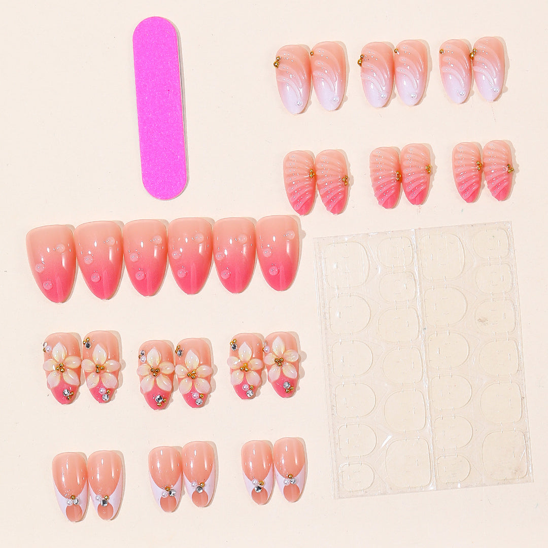 Elegant Floral Acrylic Nail Art Extensions Kalsten 1789713211