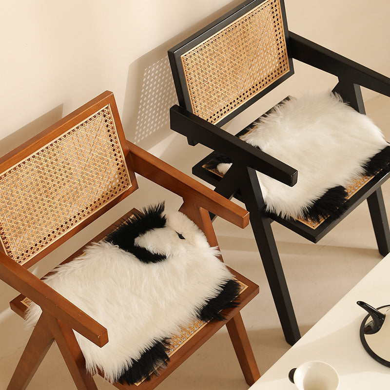 Plush cuddly pillow in sheep shape with dense artificial fur and soft polyester filling Kalsten