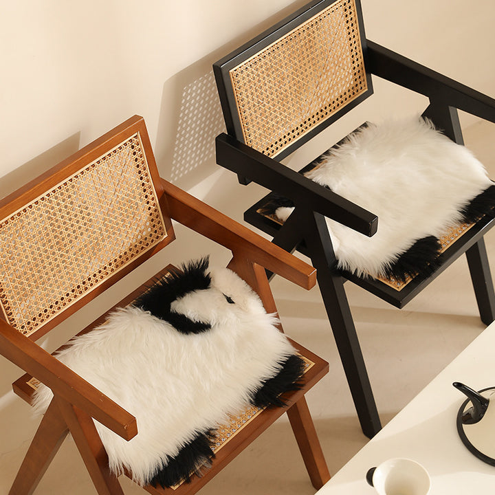 Plush cuddly pillow in sheep shape with dense artificial fur and soft polyester filling Kalsten