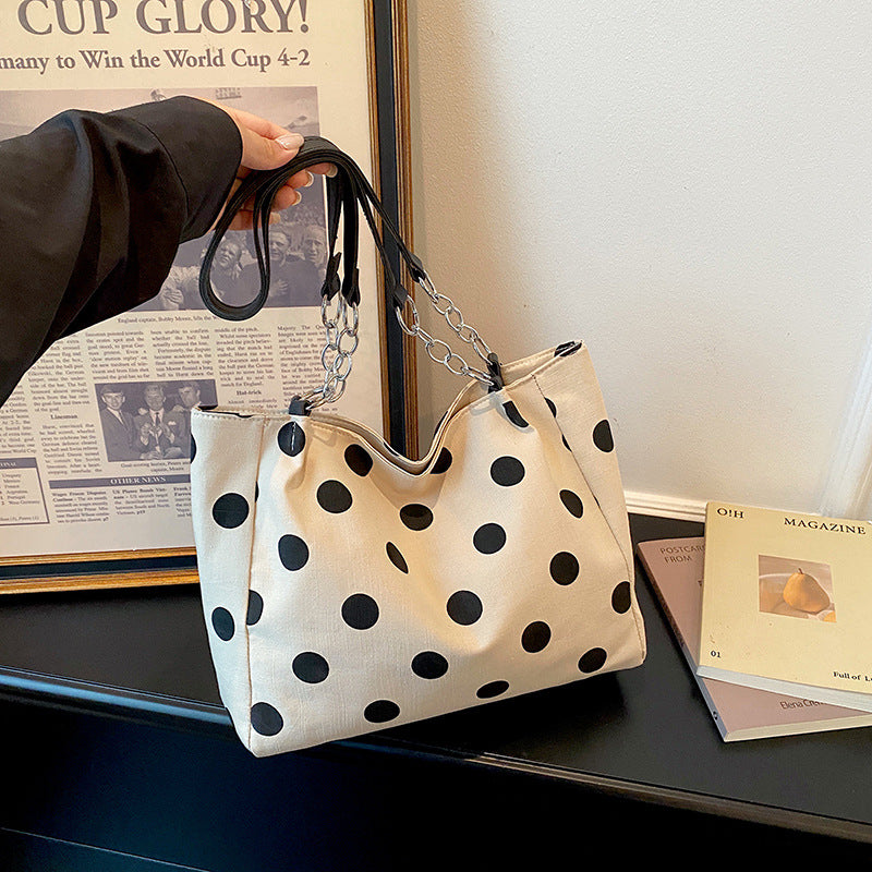 Stylish Polka Dot Tote