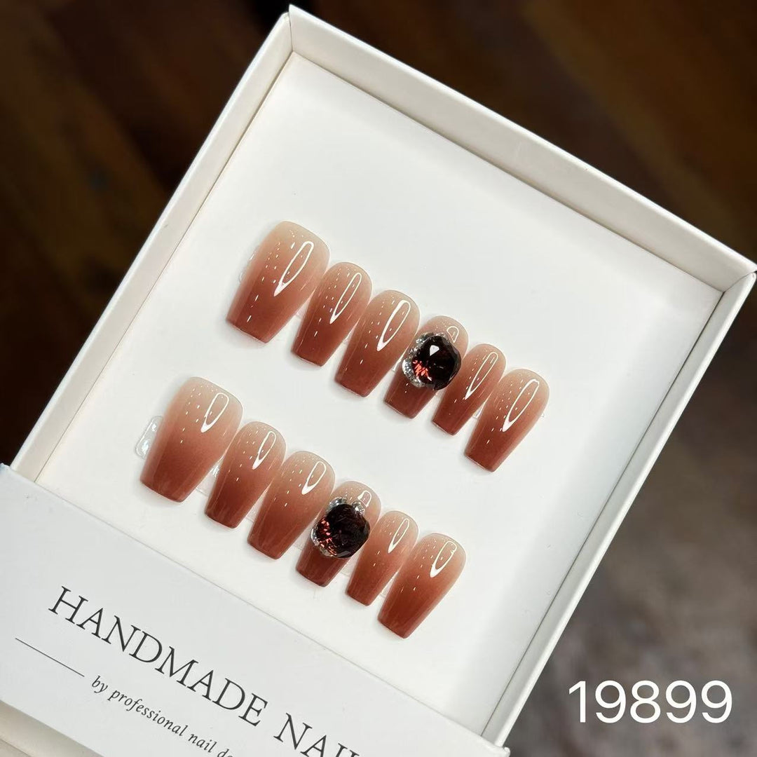 Artistic Handmade Press-On Nail Set