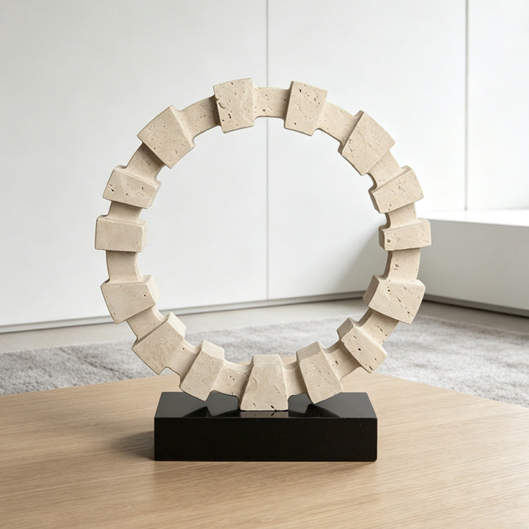Contemporary Decorative Circle Sculpture