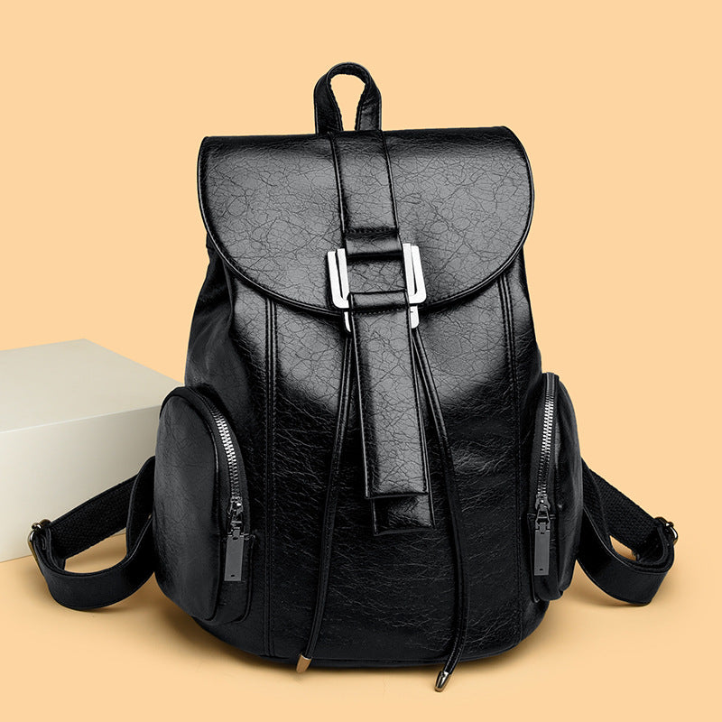 Retro Chic Vegan Leather Backpack Kalsten