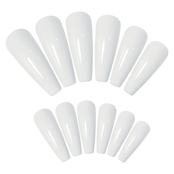 Artificial nail set with elegant tips and glossy finish Kalsten