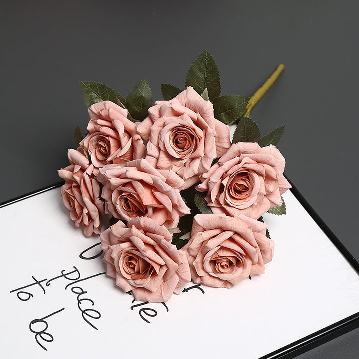 Premium Faux Floral Rose Bouquet