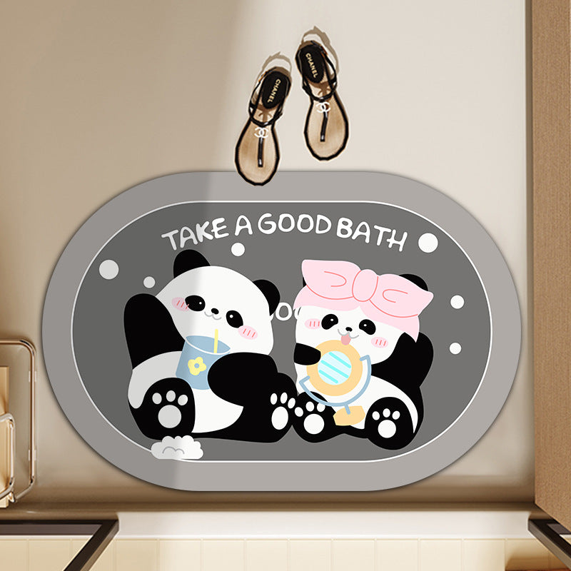 Playful Animal-Themed Bath Mat