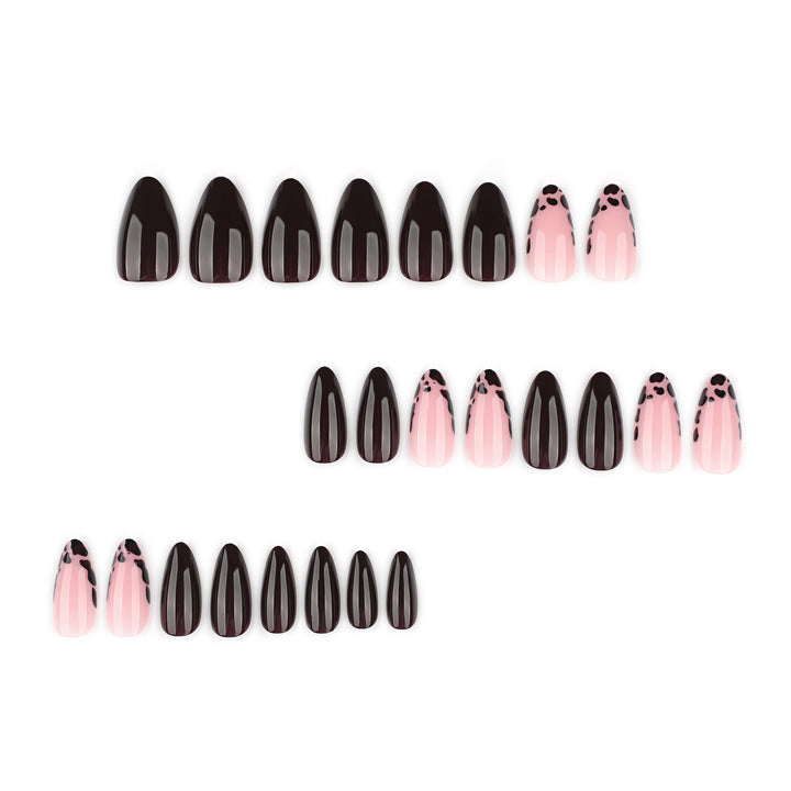 Artful stiletto nails with elegant design and glossy finish Kalsten