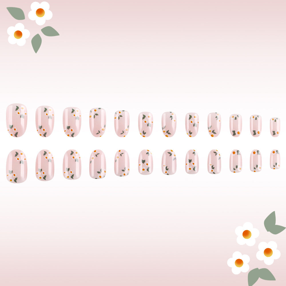 Floral Print Gel Nail Art Kalsten